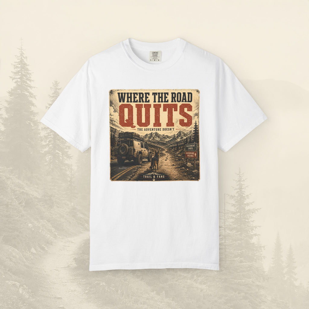 T-shirt Là où la route s'arrête