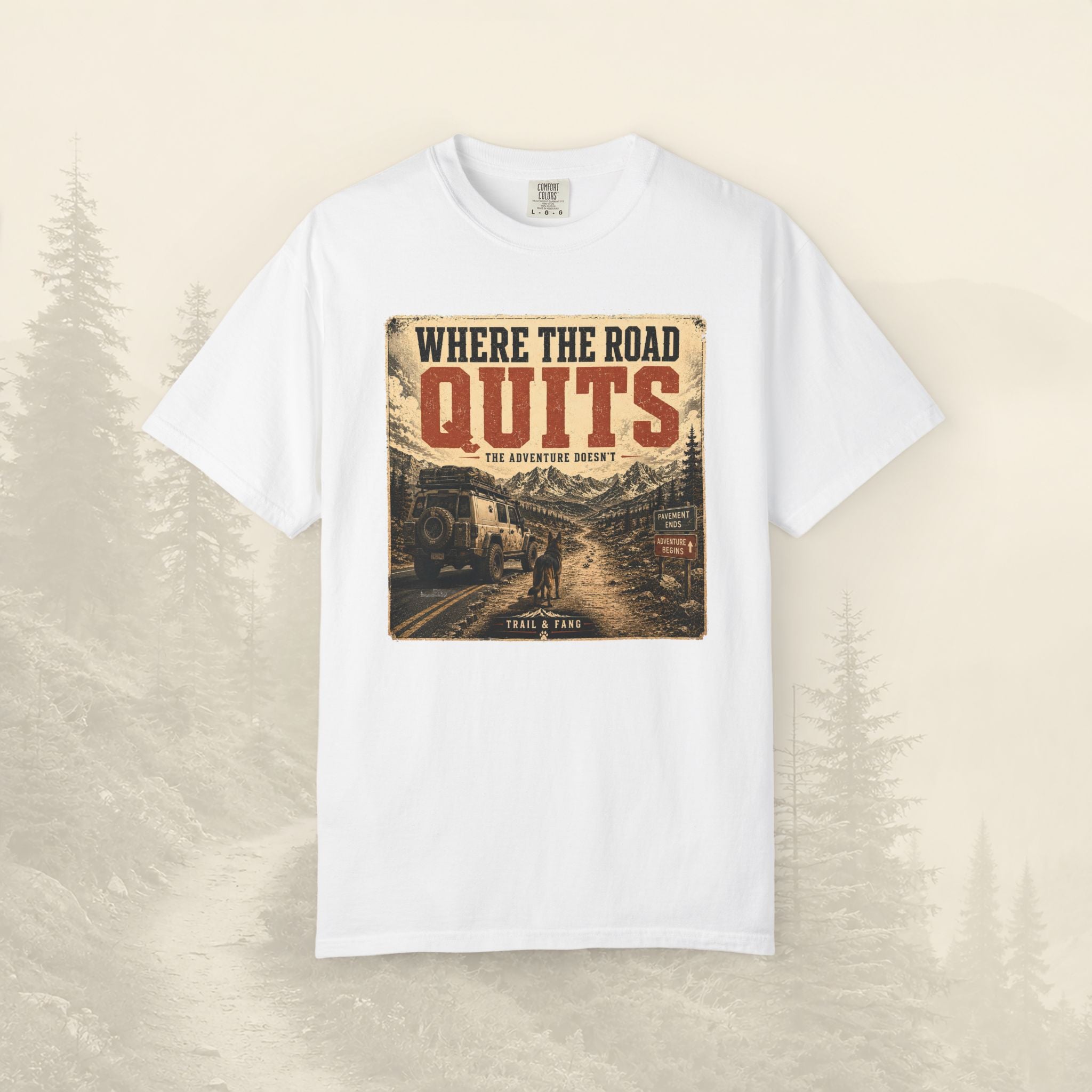 T-shirt Là où la route s'arrête