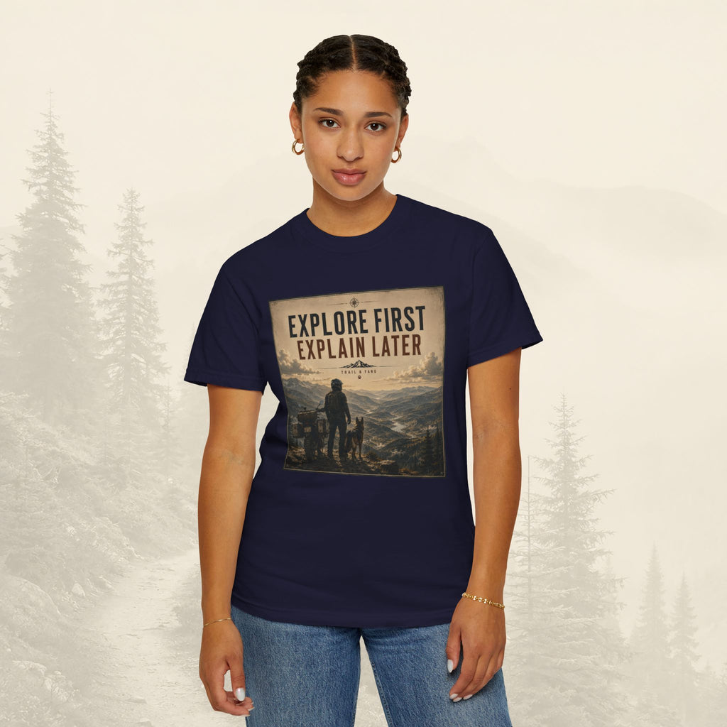 T-shirt « Explorez d'abord, expliquez ensuite »