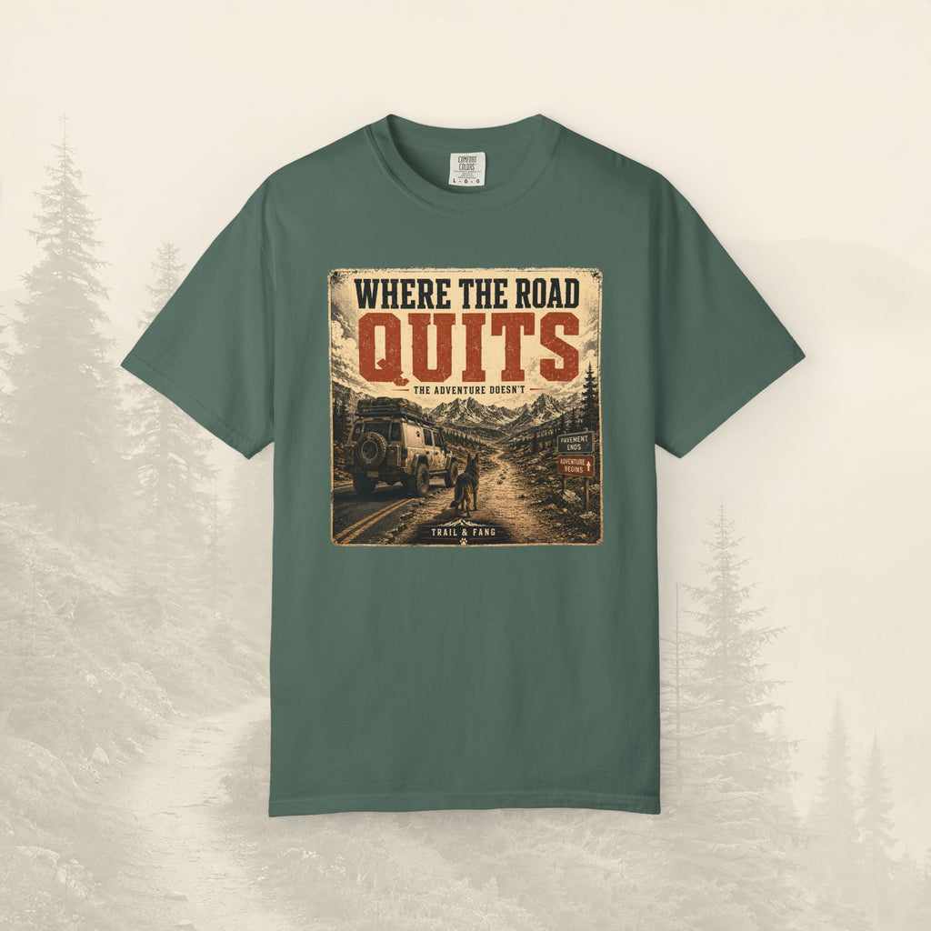 T-shirt Là où la route s'arrête