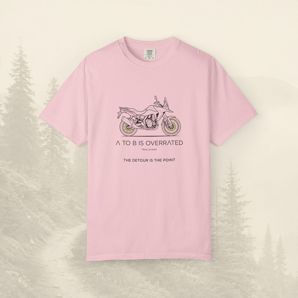 Le détour, c'est le but : T-shirt moto-aventure