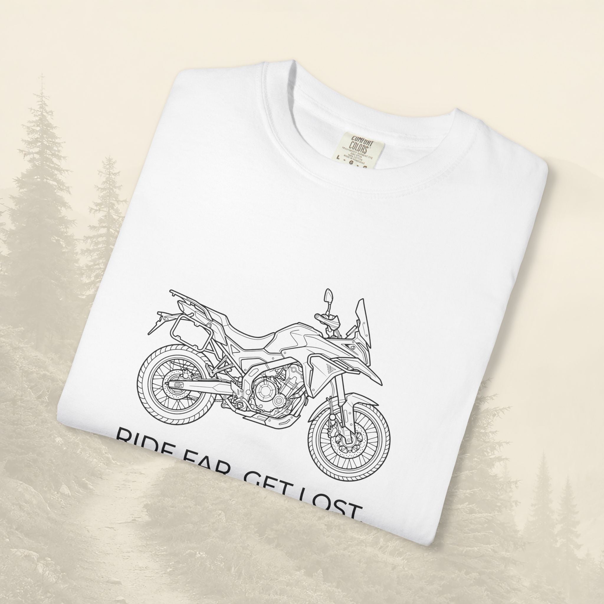 T-shirt moto Aventure Loin Perdu