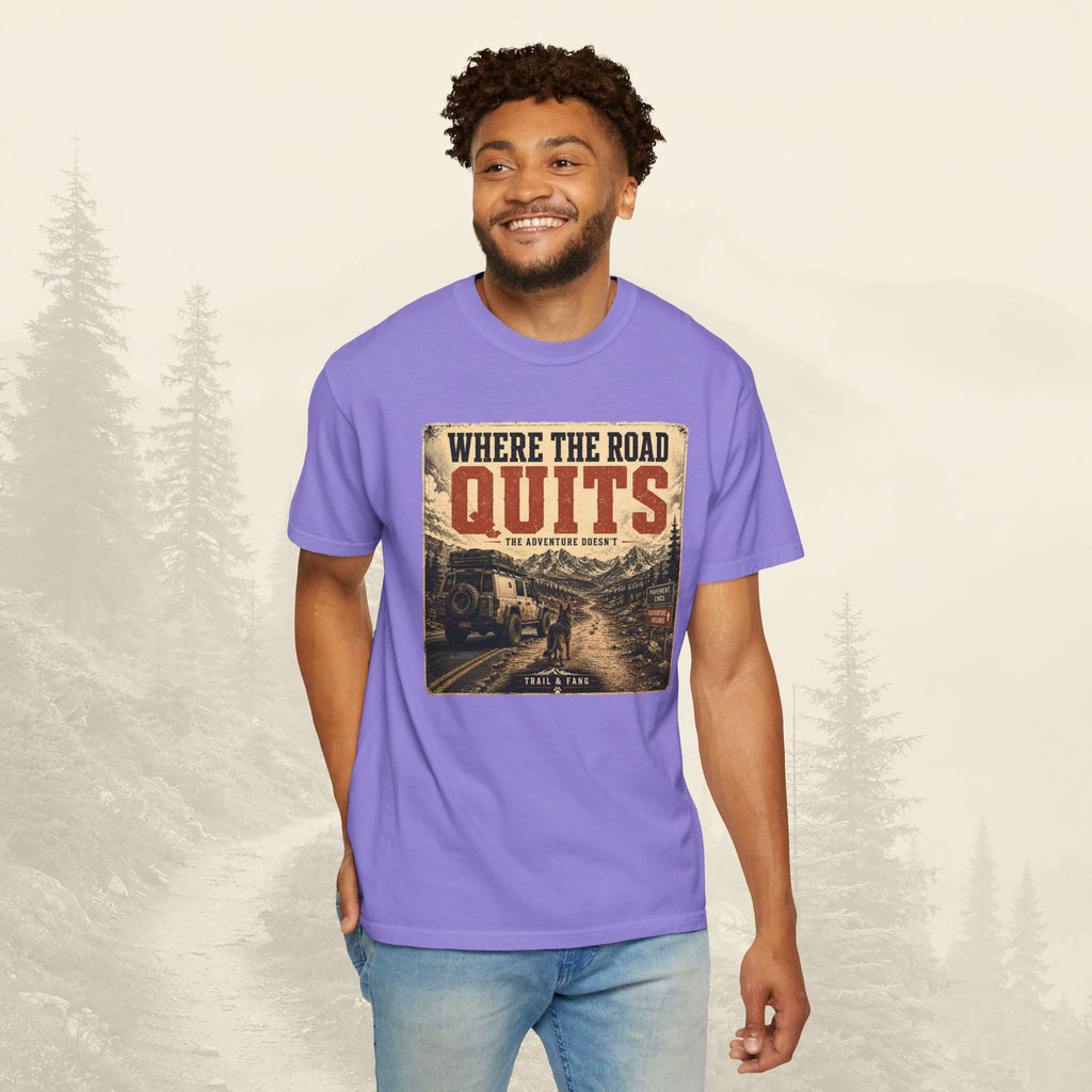 T-shirt Là où la route s'arrête