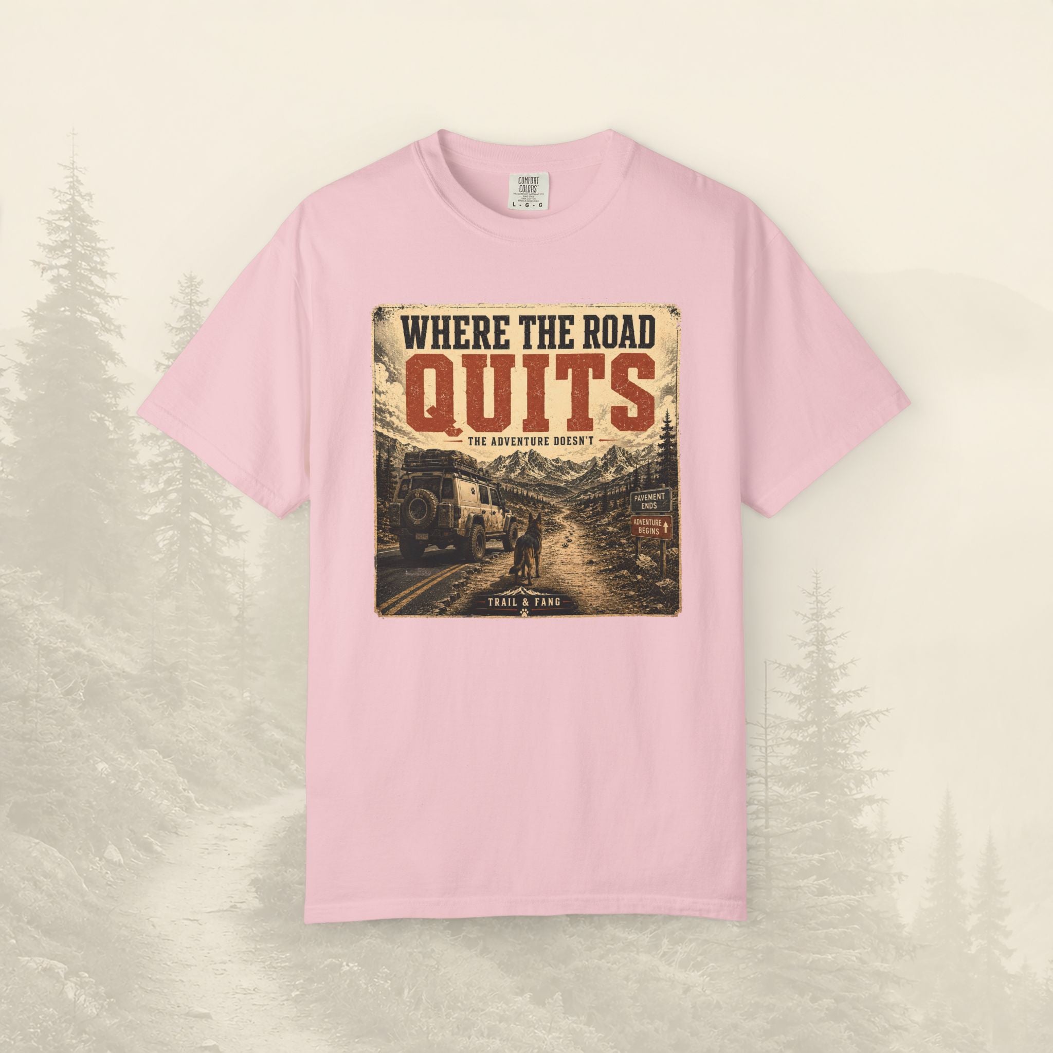 T-shirt Là où la route s'arrête
