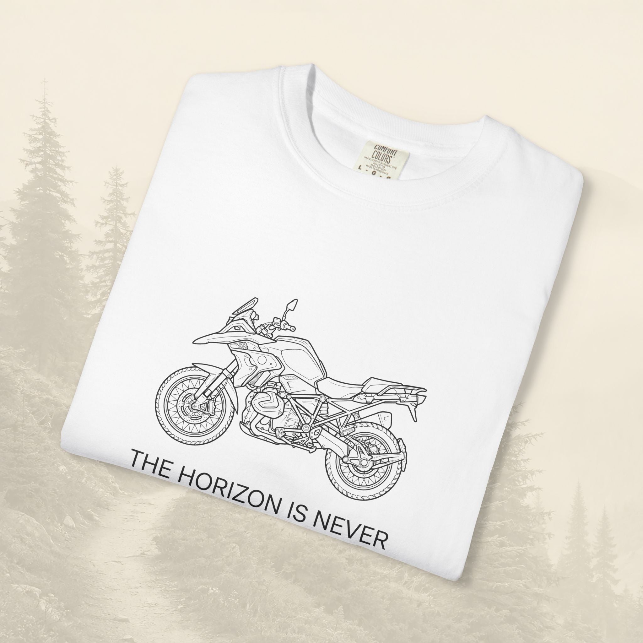 T-shirt moto Trail & Fang Horizon Destination Adventure