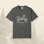 Les frontières ne sont que des lignes - T-shirt moto aventure