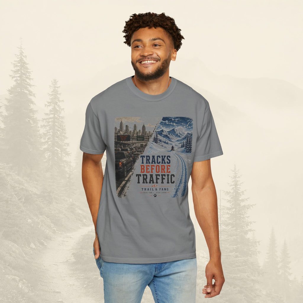 T-shirt "Tracks Before Traffic"