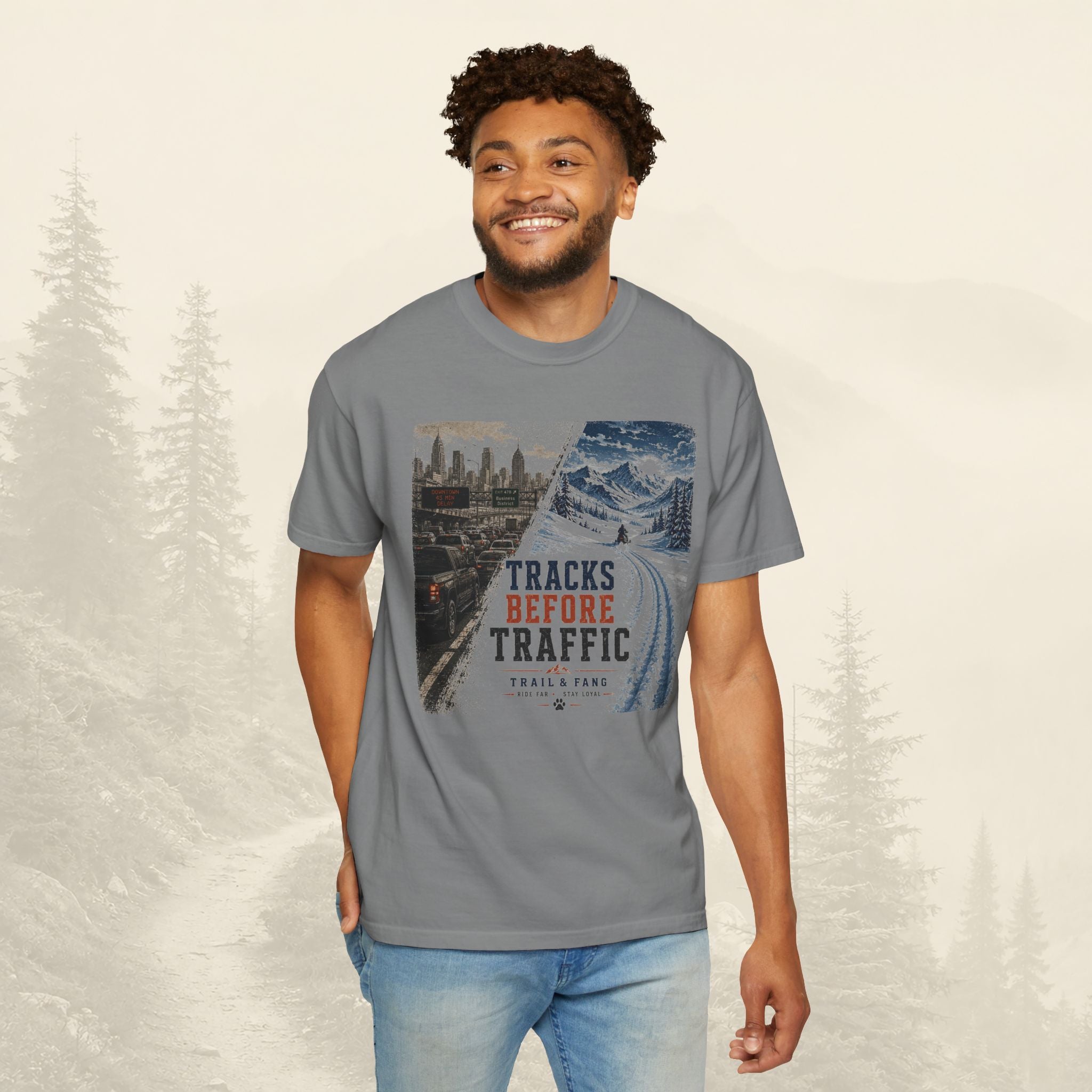 T-shirt "Tracks Before Traffic"