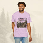 Le t-shirt « À force de monter, on découvre la vue »