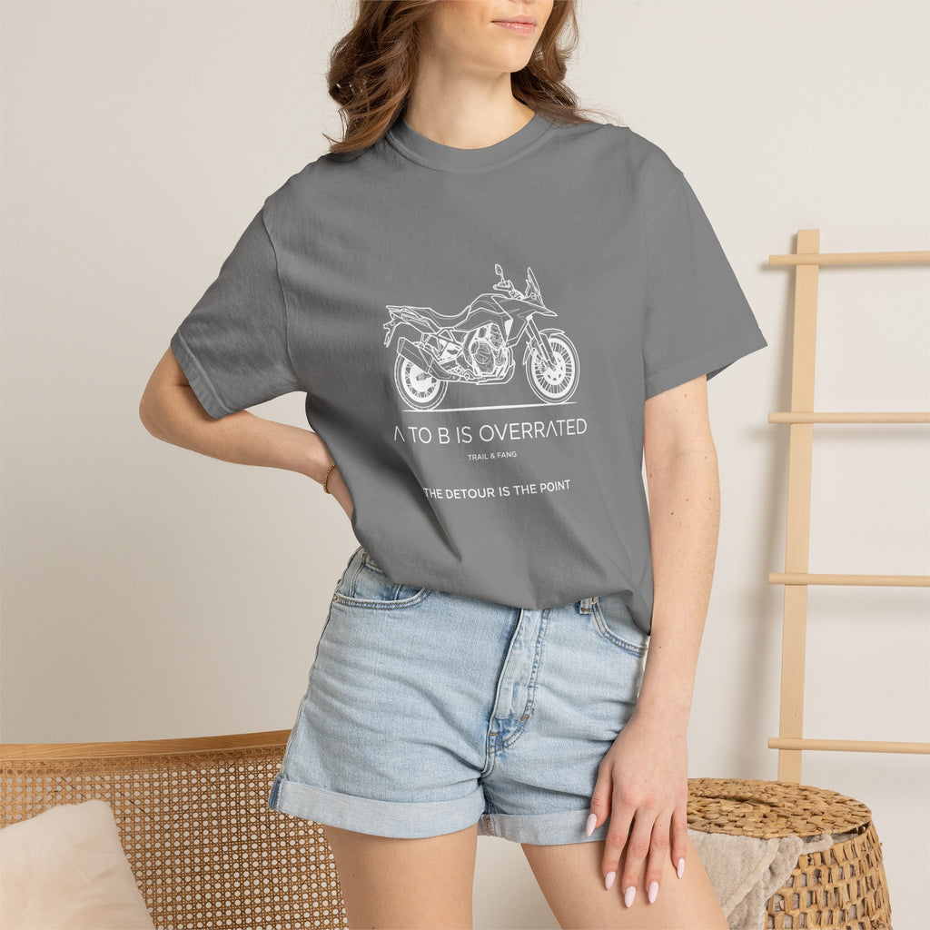 Le détour, c'est le but : T-shirt moto-aventure
