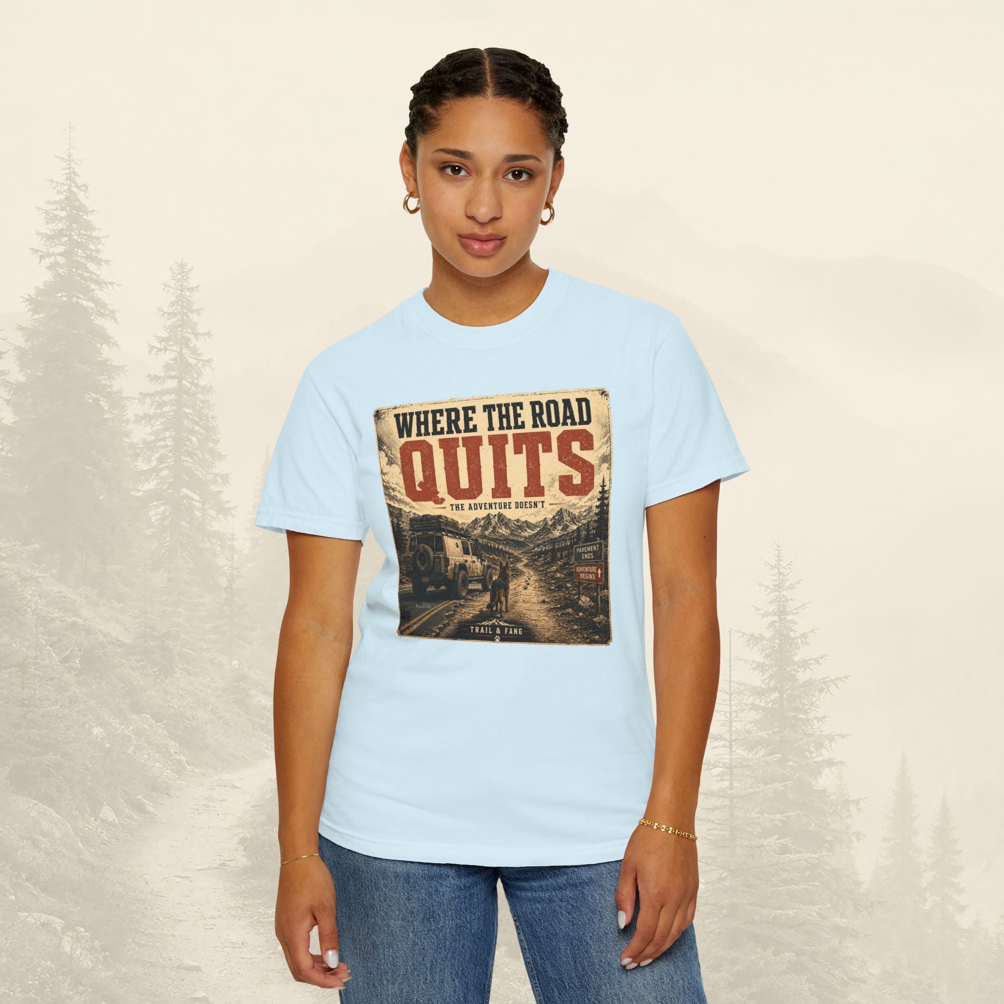 T-shirt Là où la route s'arrête