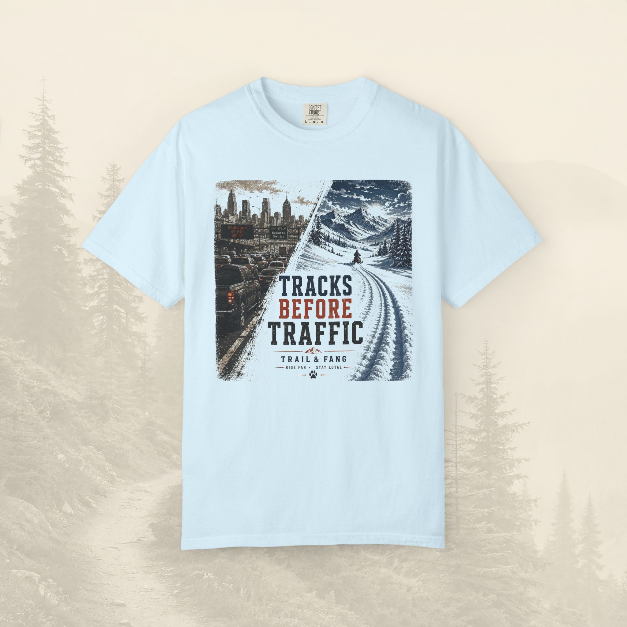 T-shirt "Tracks Before Traffic"