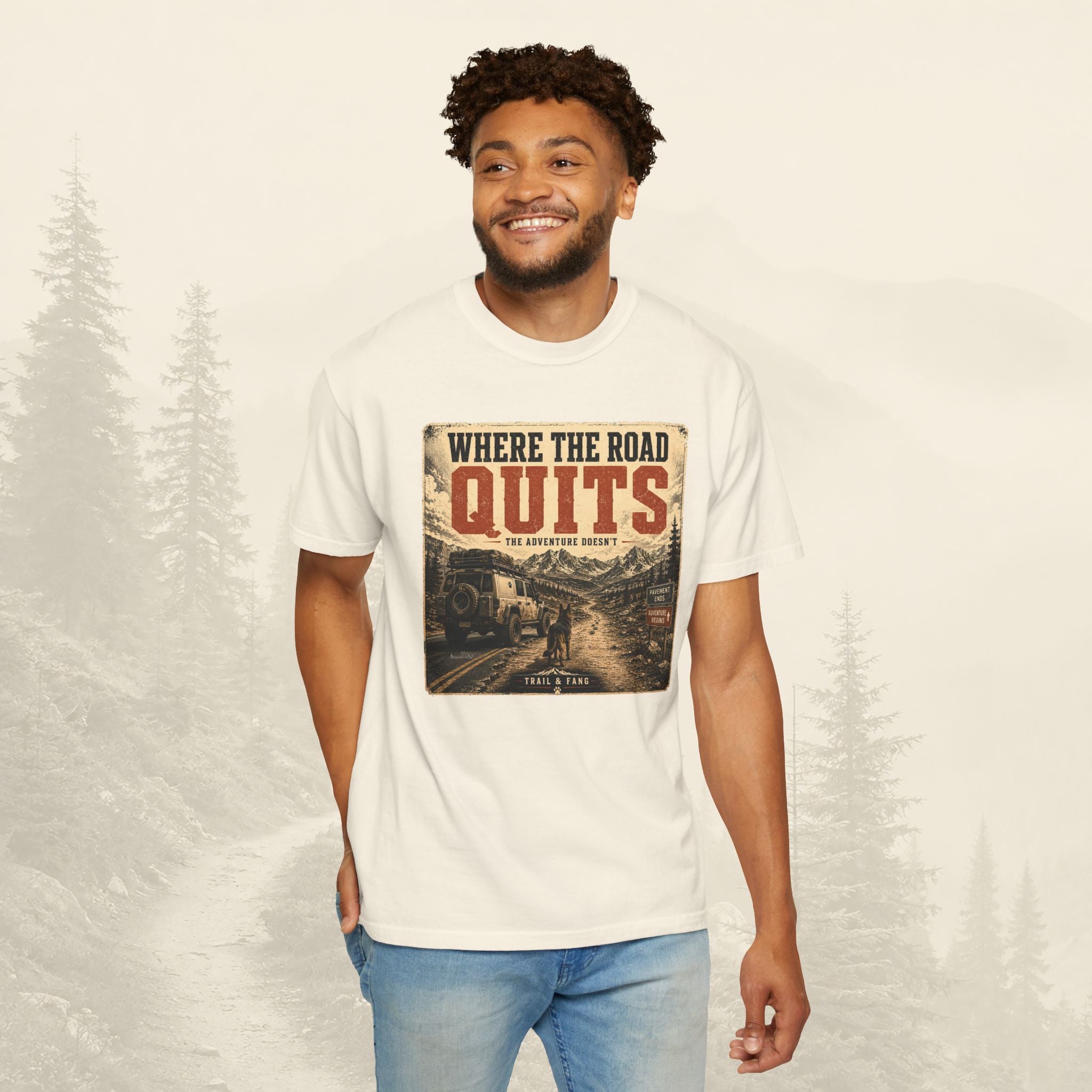 T-shirt Là où la route s'arrête