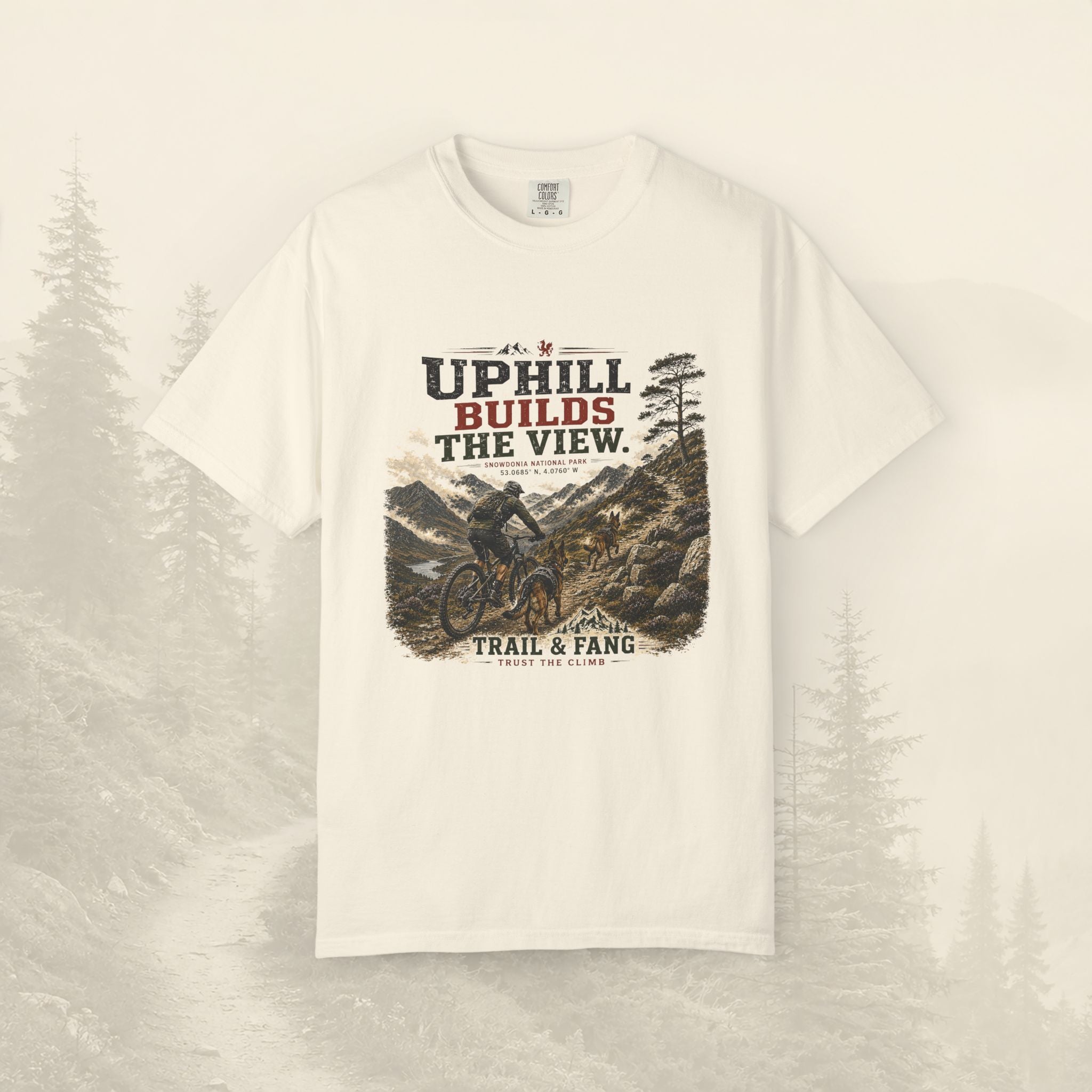 Le t-shirt « À force de monter, on découvre la vue »