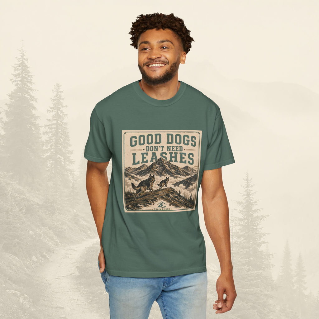 T-shirt "Les bons chiens n'ont pas besoin de laisse"