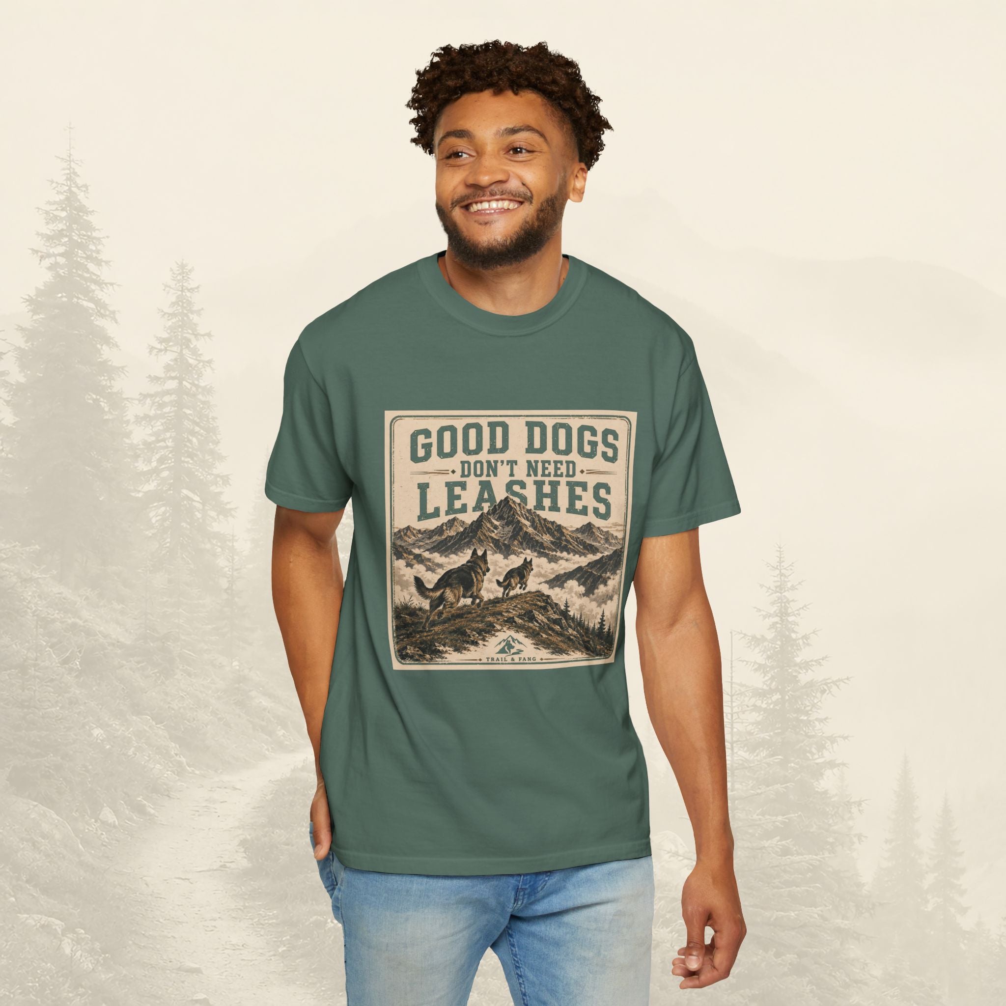 T-shirt "Les bons chiens n'ont pas besoin de laisse"