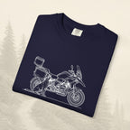 T-shirt moto d'aventure « Certains motards voyagent seuls »