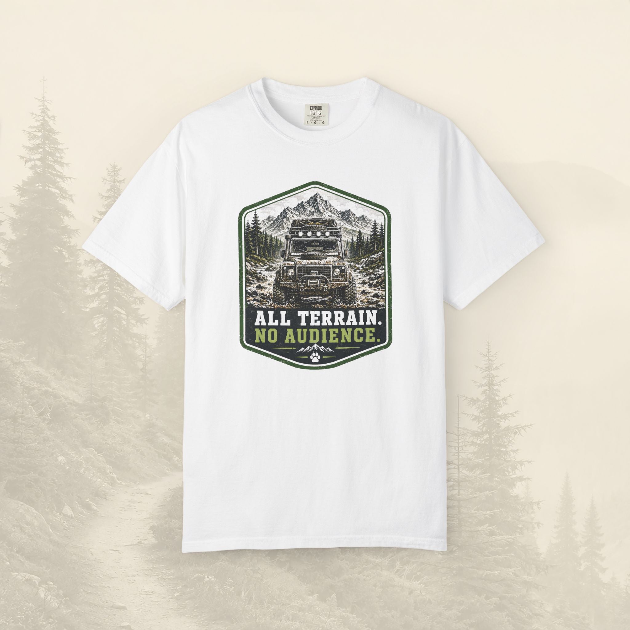 T-shirt tout-terrain, pas de public