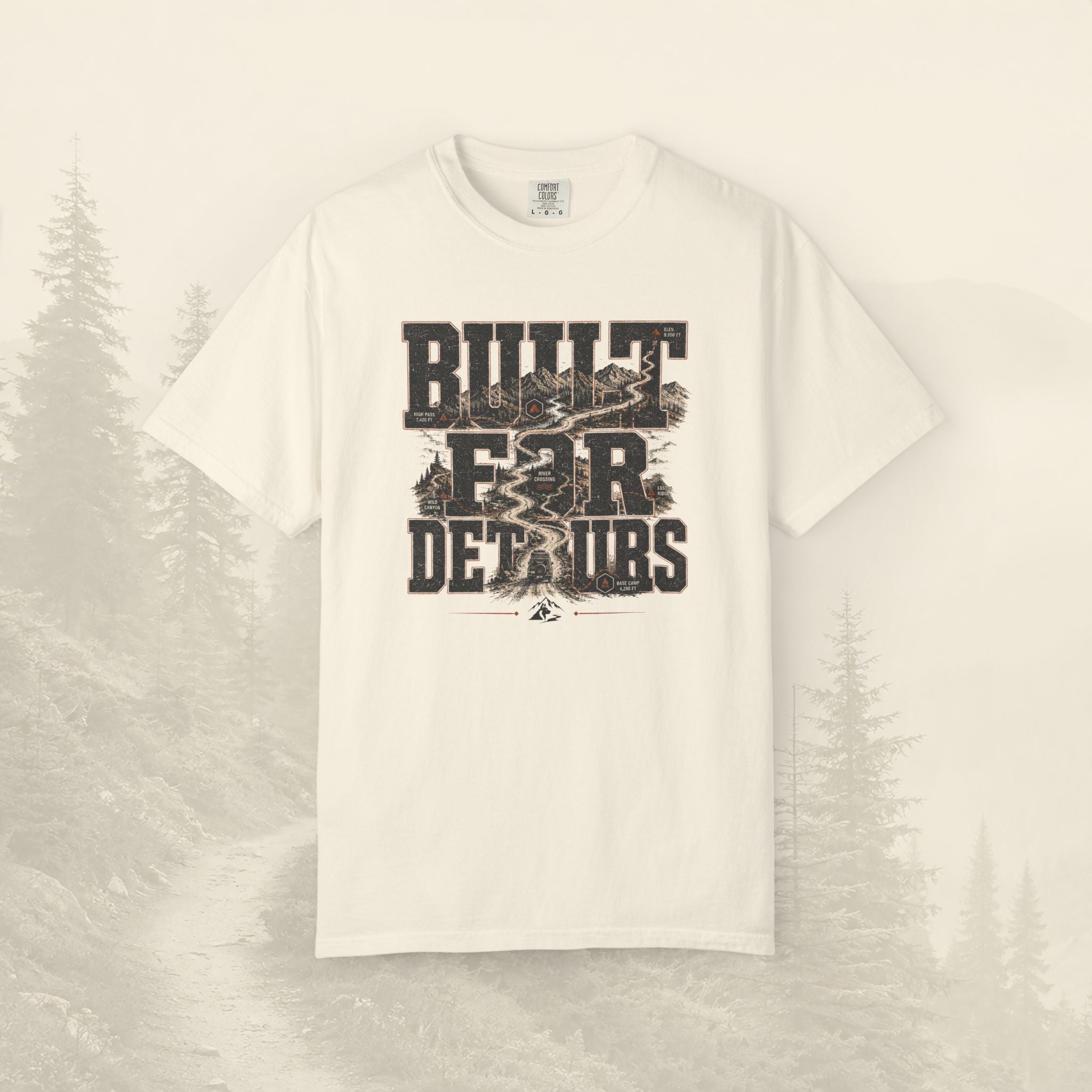 T-shirt Conçu Pour Les Détours