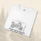 T-shirt « Les bonnes routes, ça se mérite »