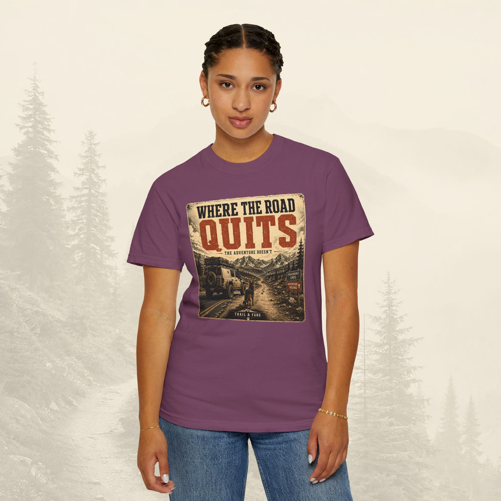 T-shirt Là où la route s'arrête