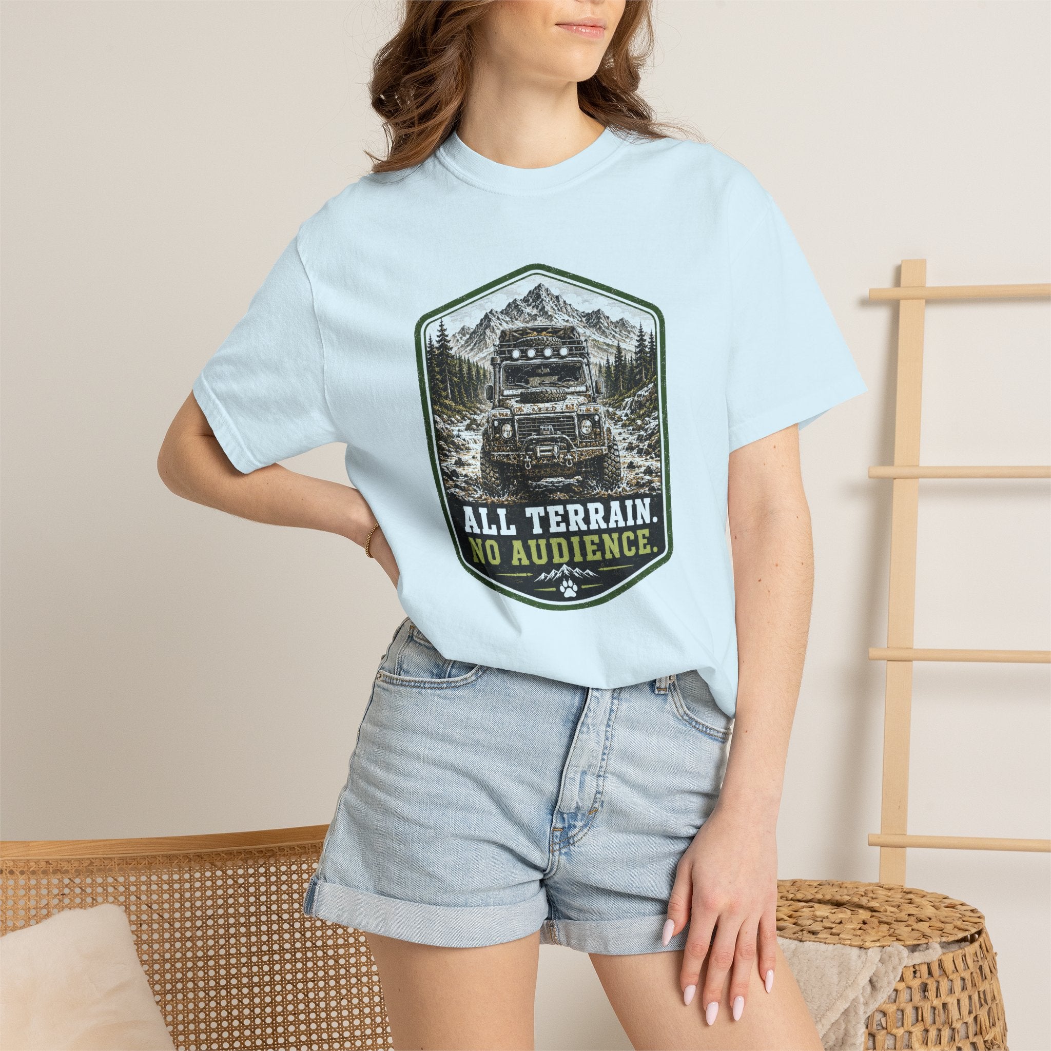 T-shirt tout-terrain, pas de public