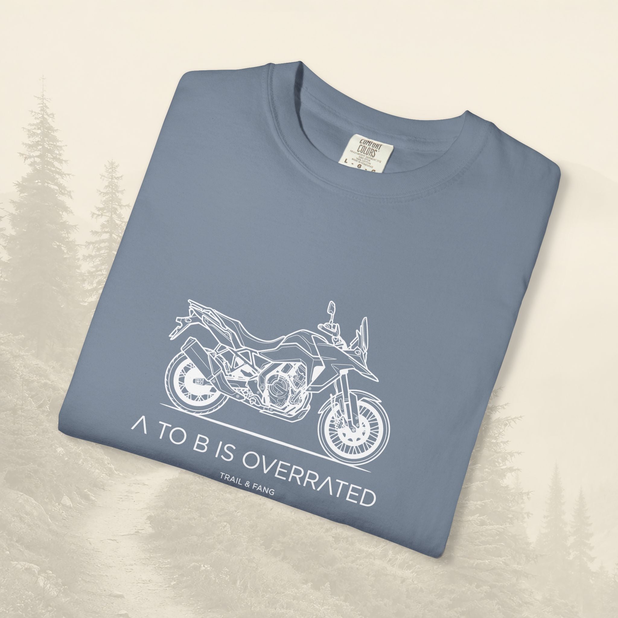 Le détour, c'est le but : T-shirt moto-aventure