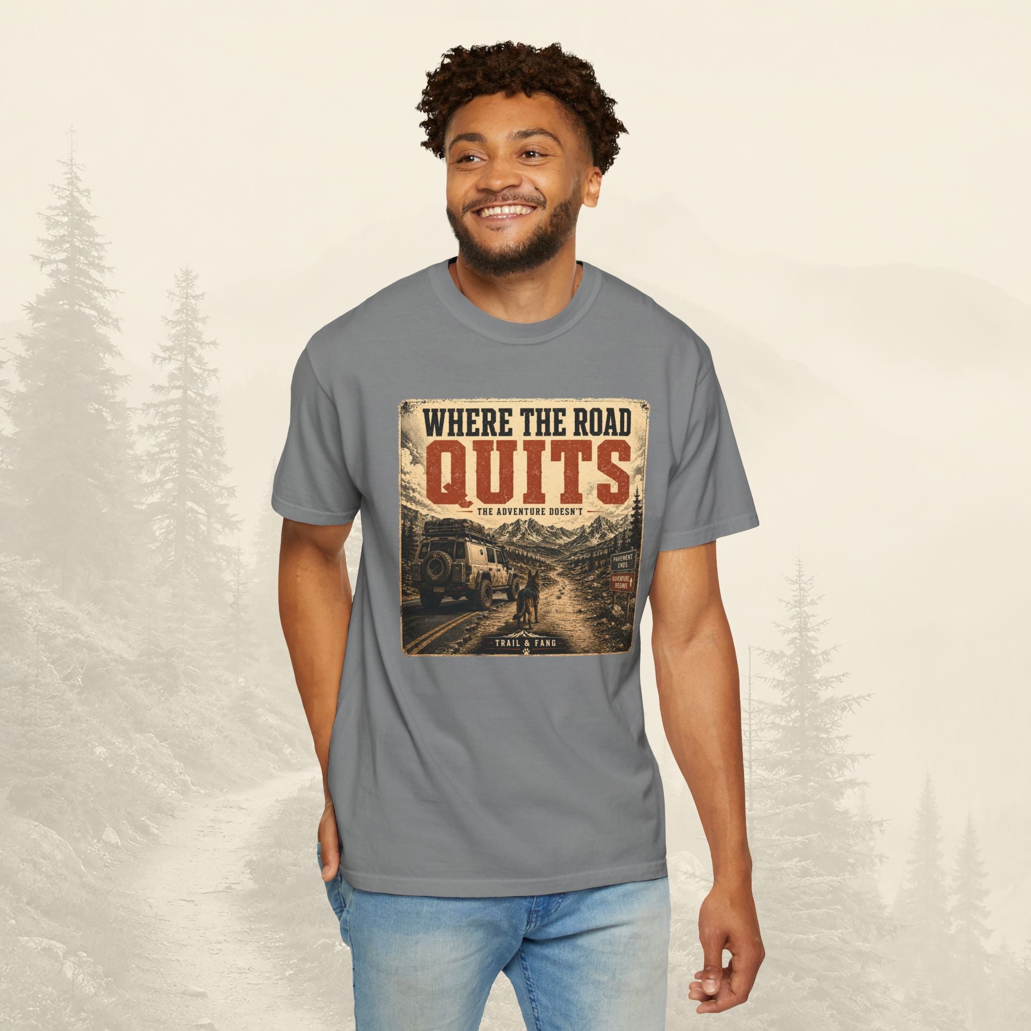 T-shirt Là où la route s'arrête