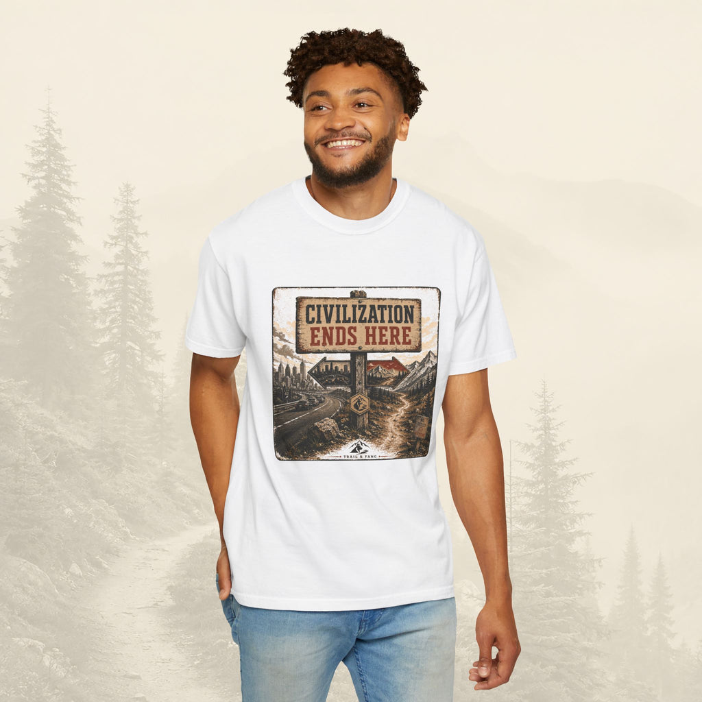 T-shirt La civilisation s'arrête ici
