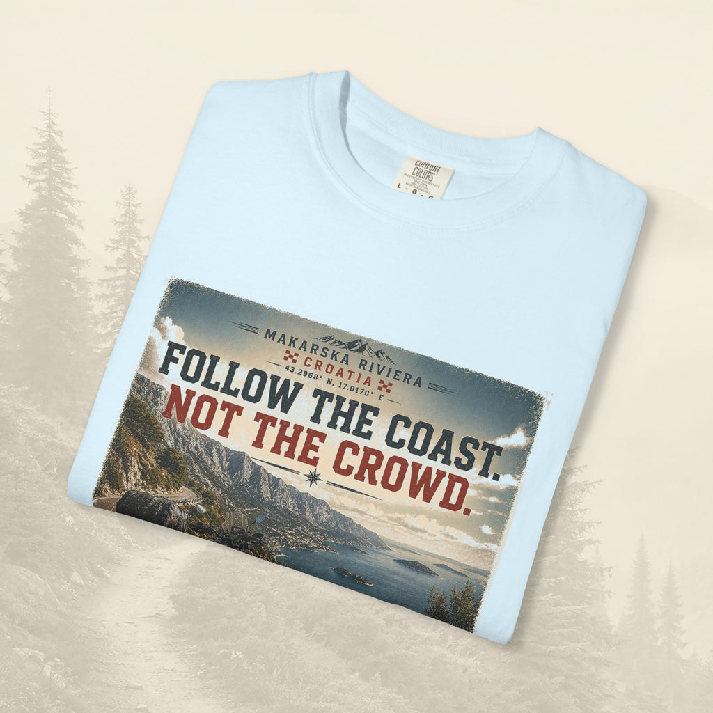 T-shirt "Suivez la côte, pas la foule"