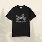 Les frontières ne sont que des lignes - T-shirt moto aventure