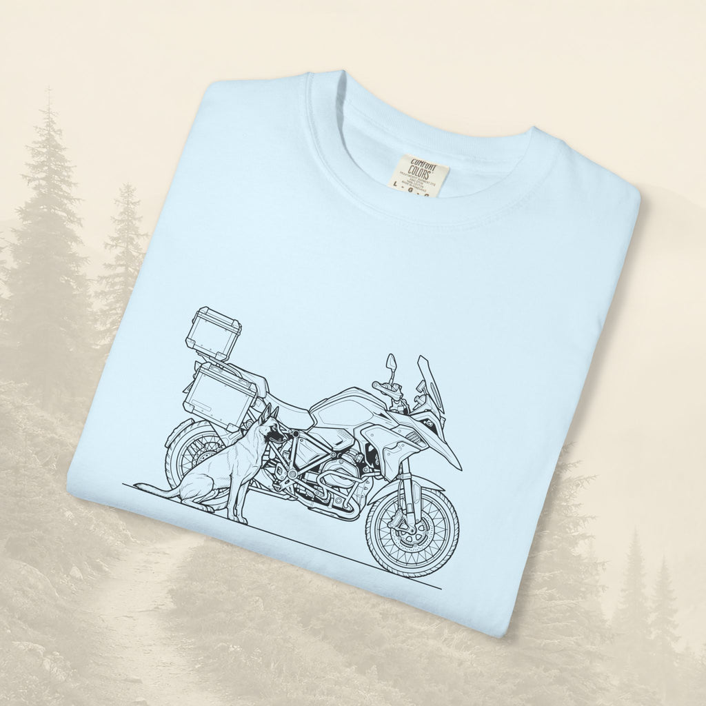 T-shirt moto d'aventure « Certains motards voyagent seuls »