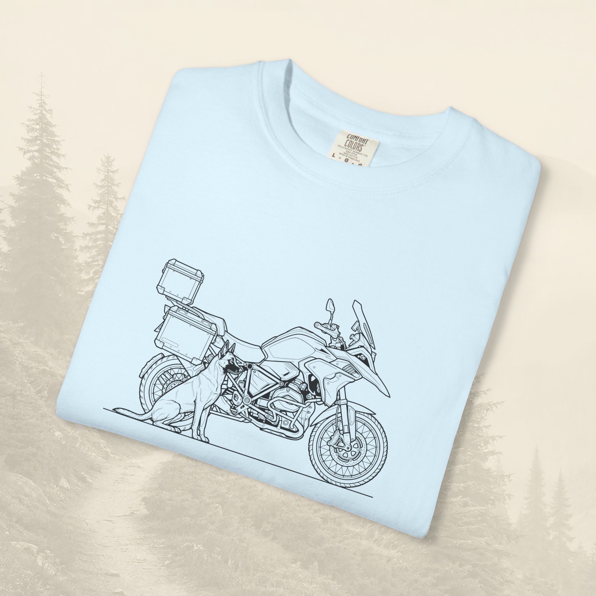 T-shirt moto d'aventure « Certains motards voyagent seuls »