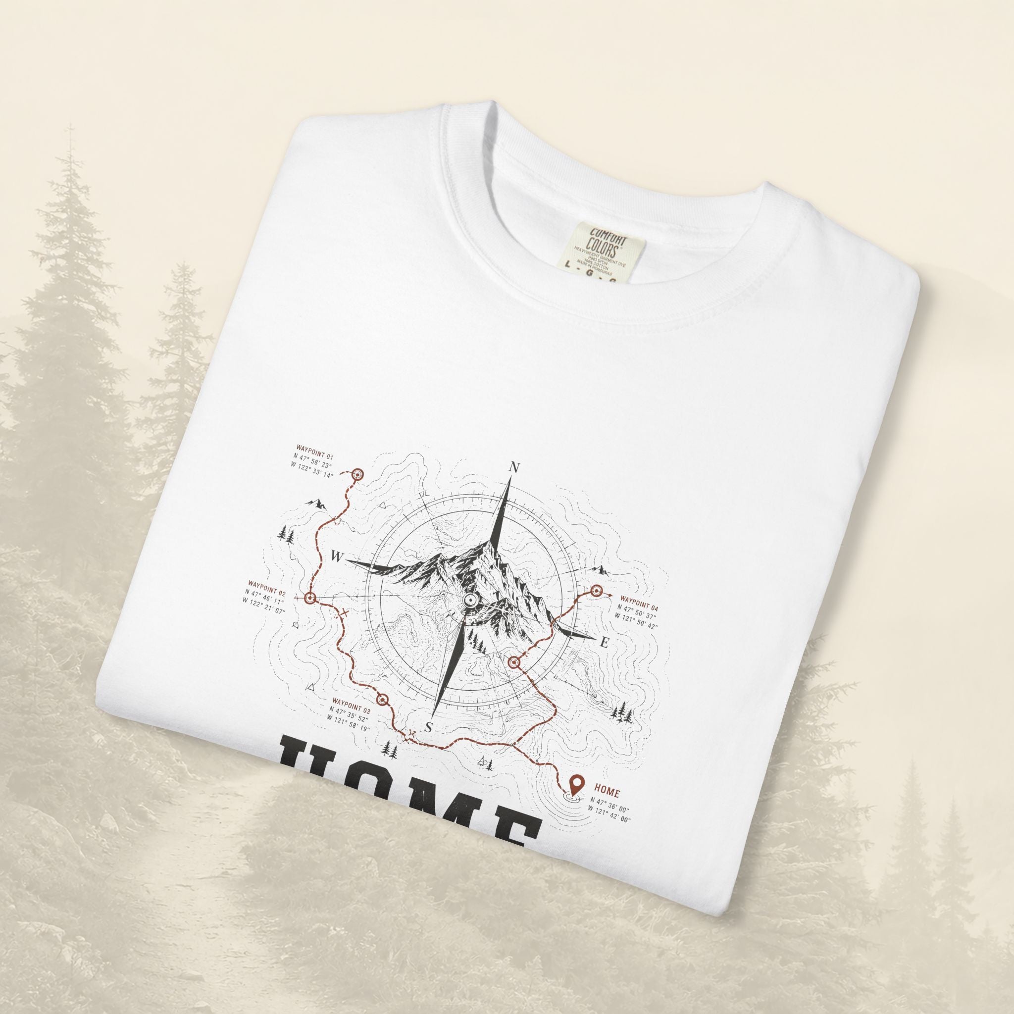 T-shirt Home Is A Waypoint
