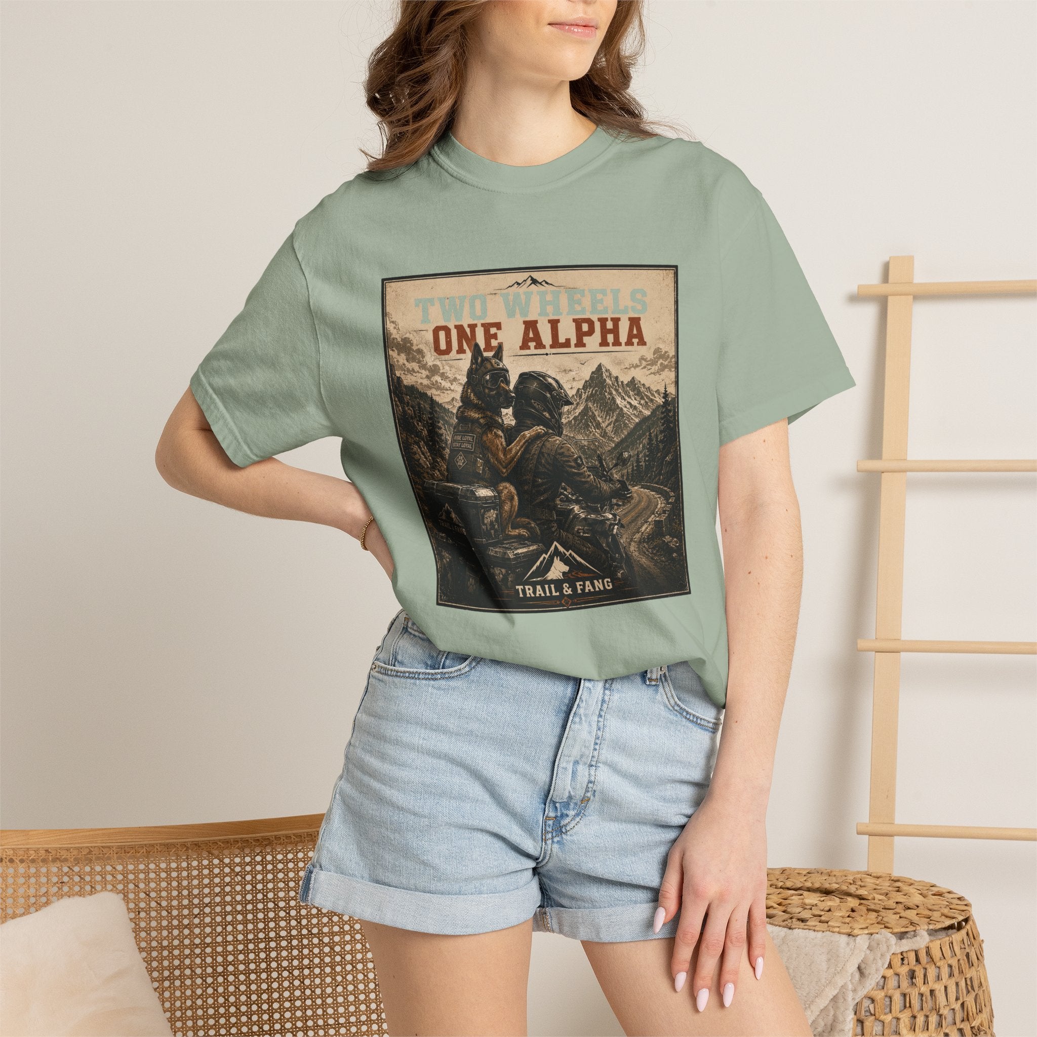 T-shirt Two Wheels One Alpha