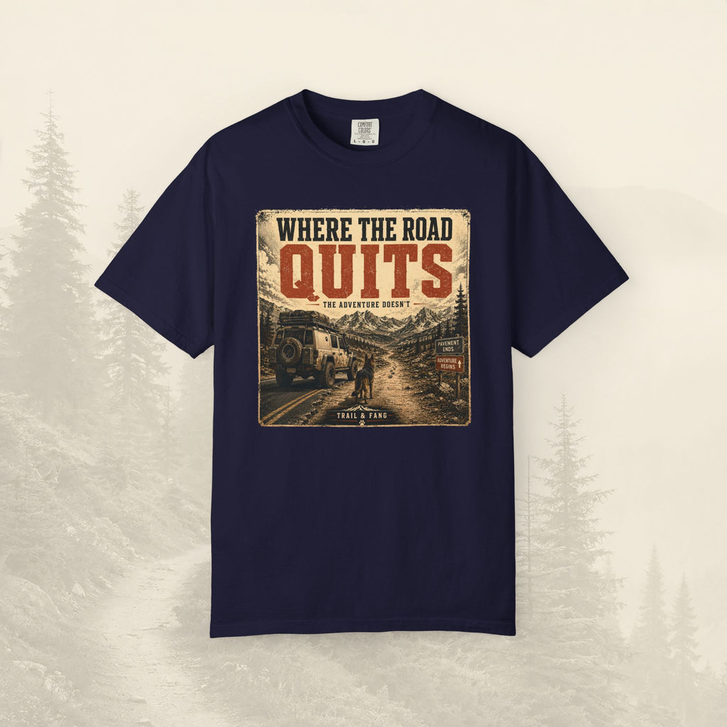 T-shirt Là où la route s'arrête