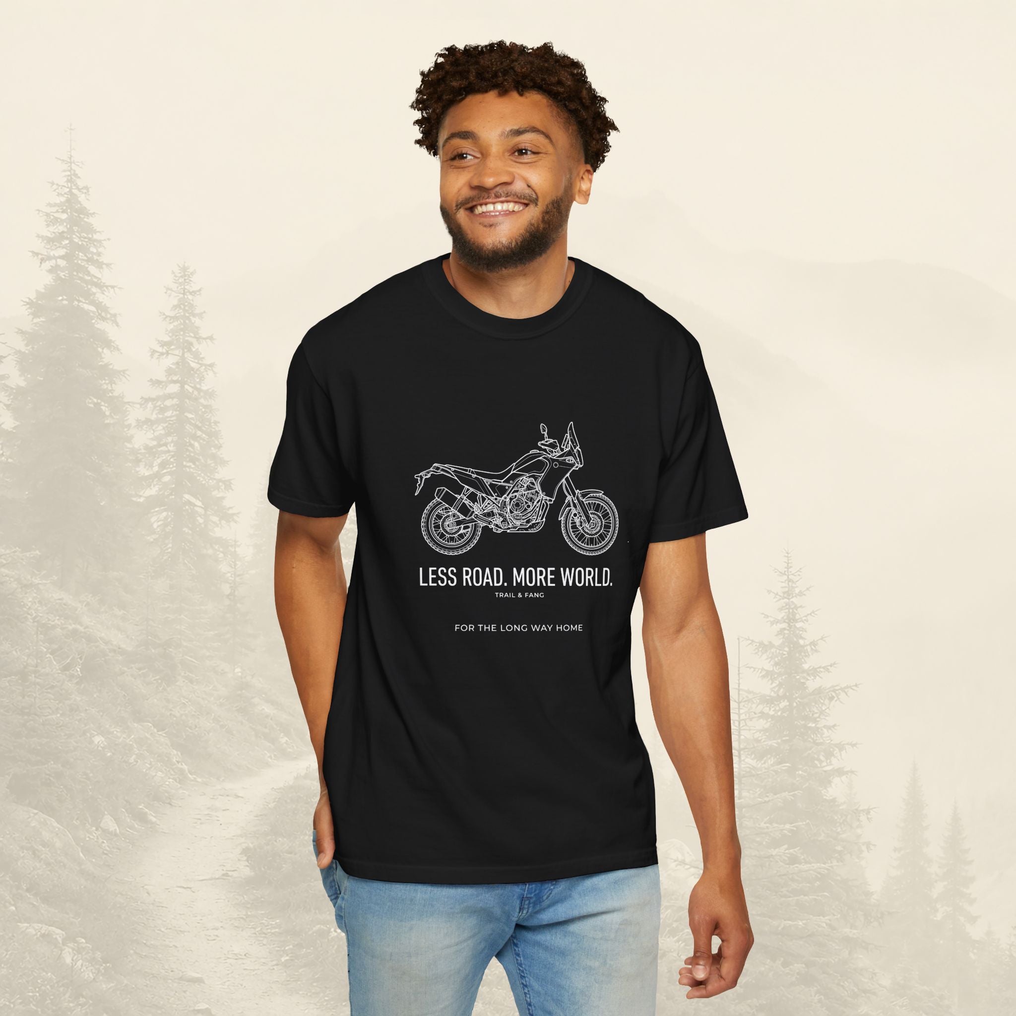 Moins de Route Plus de Monde Moto Aventure T-shirt