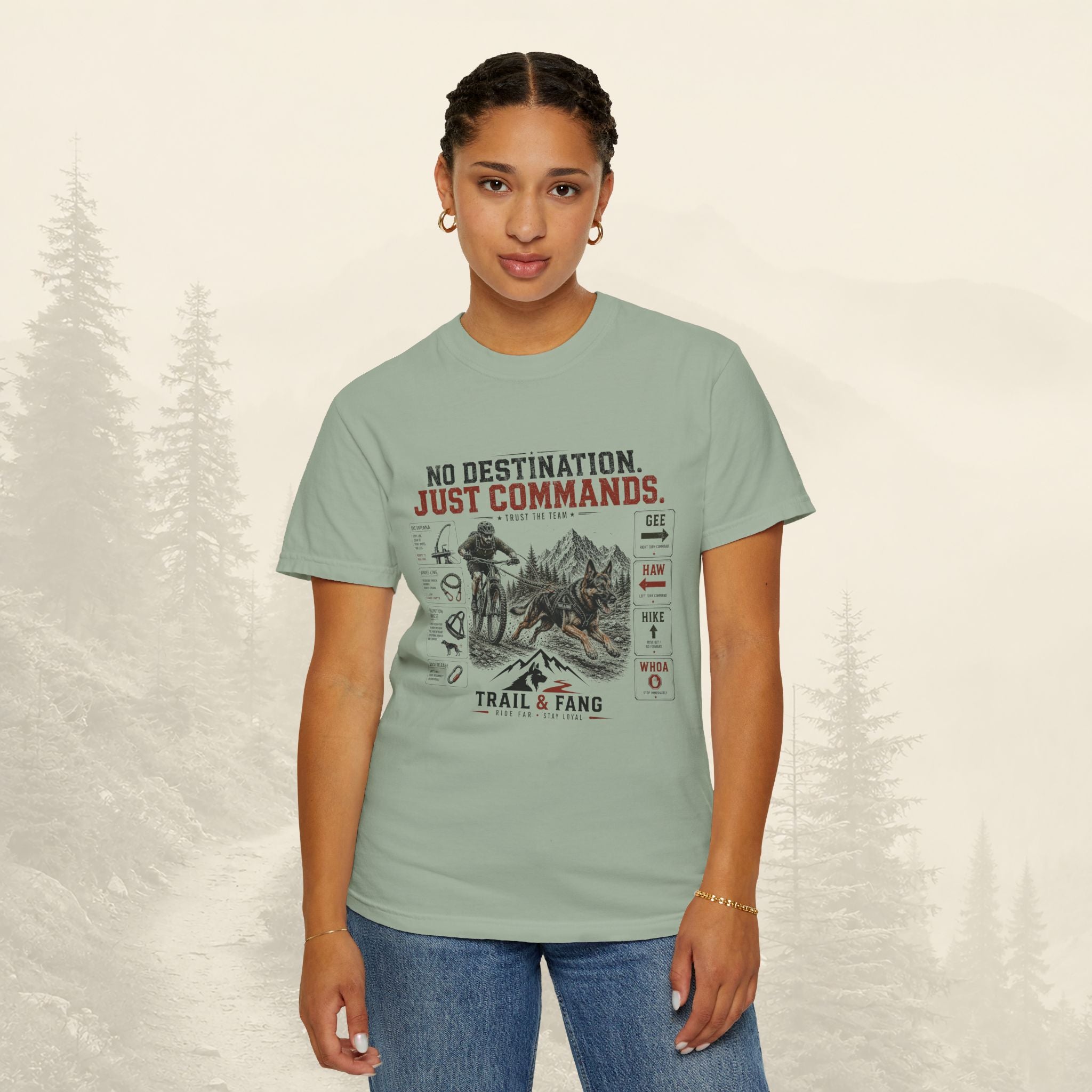 T-shirt « Pas de destination, juste des commandes »