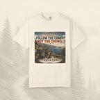 T-shirt "Suivez la côte, pas la foule"