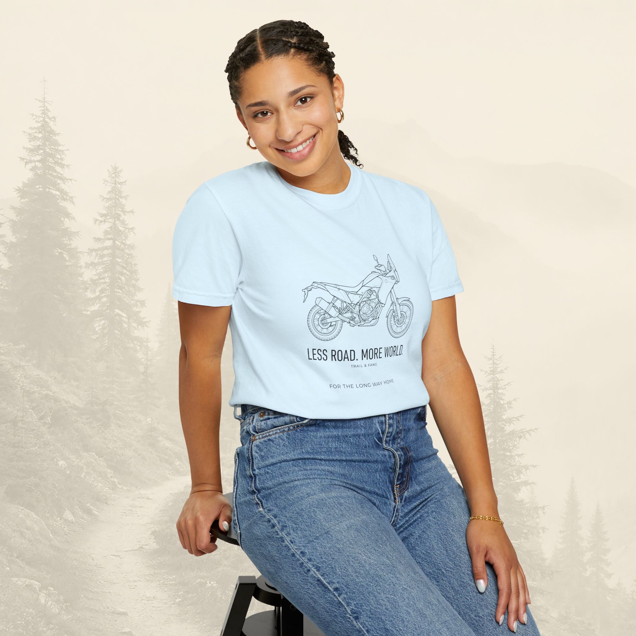 Moins de Route Plus de Monde Moto Aventure T-shirt