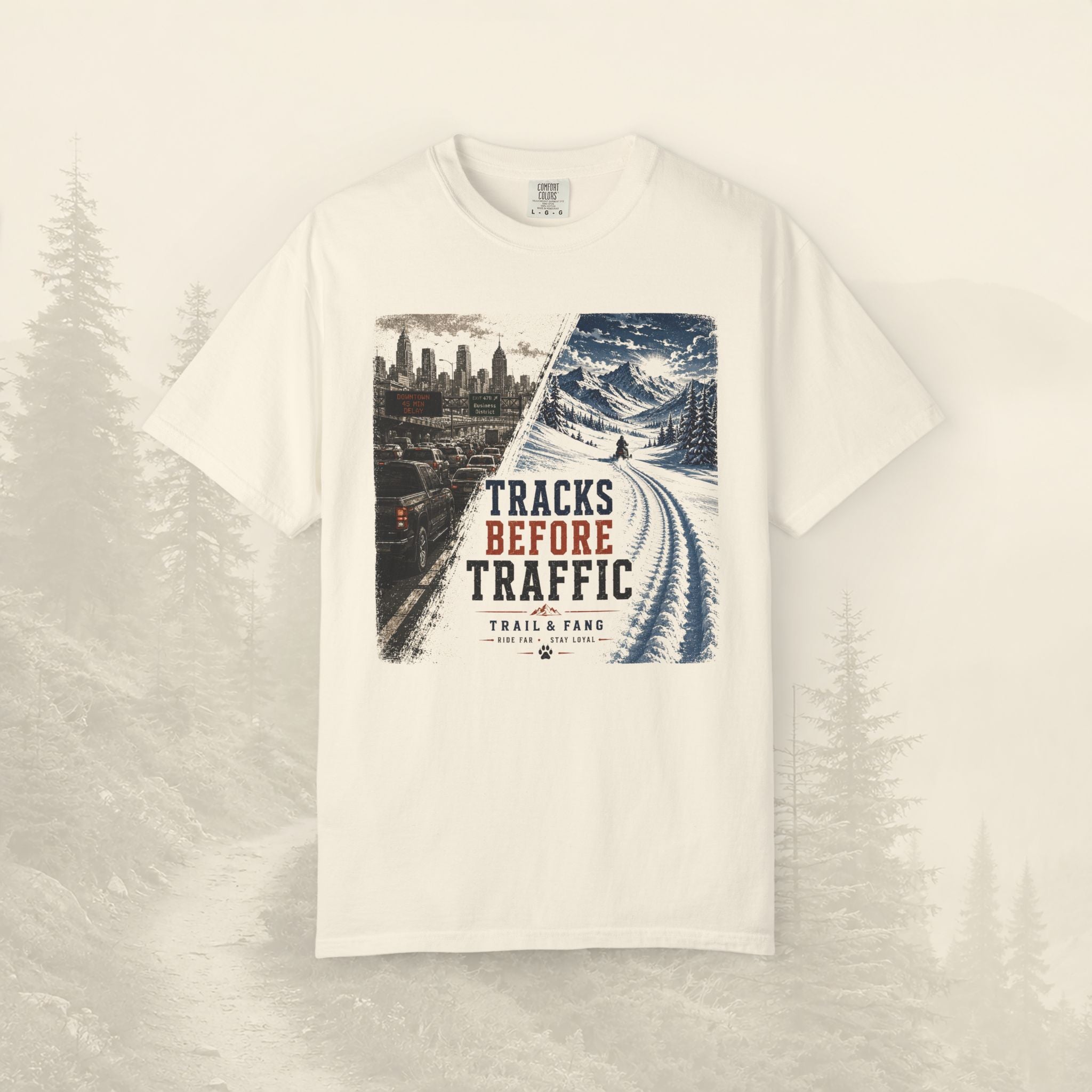 T-shirt "Tracks Before Traffic"
