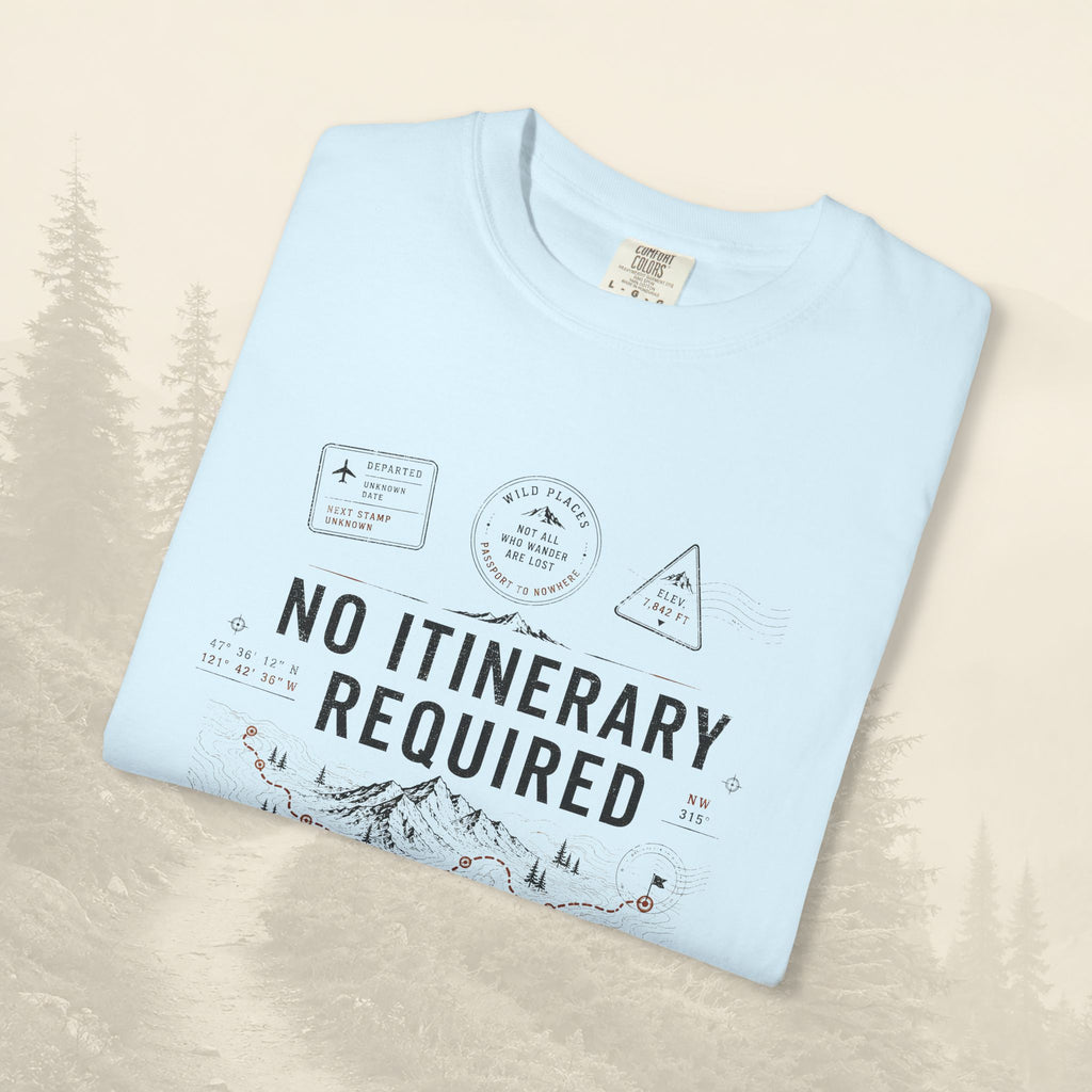 T-shirt « Pas d'itinéraire requis »