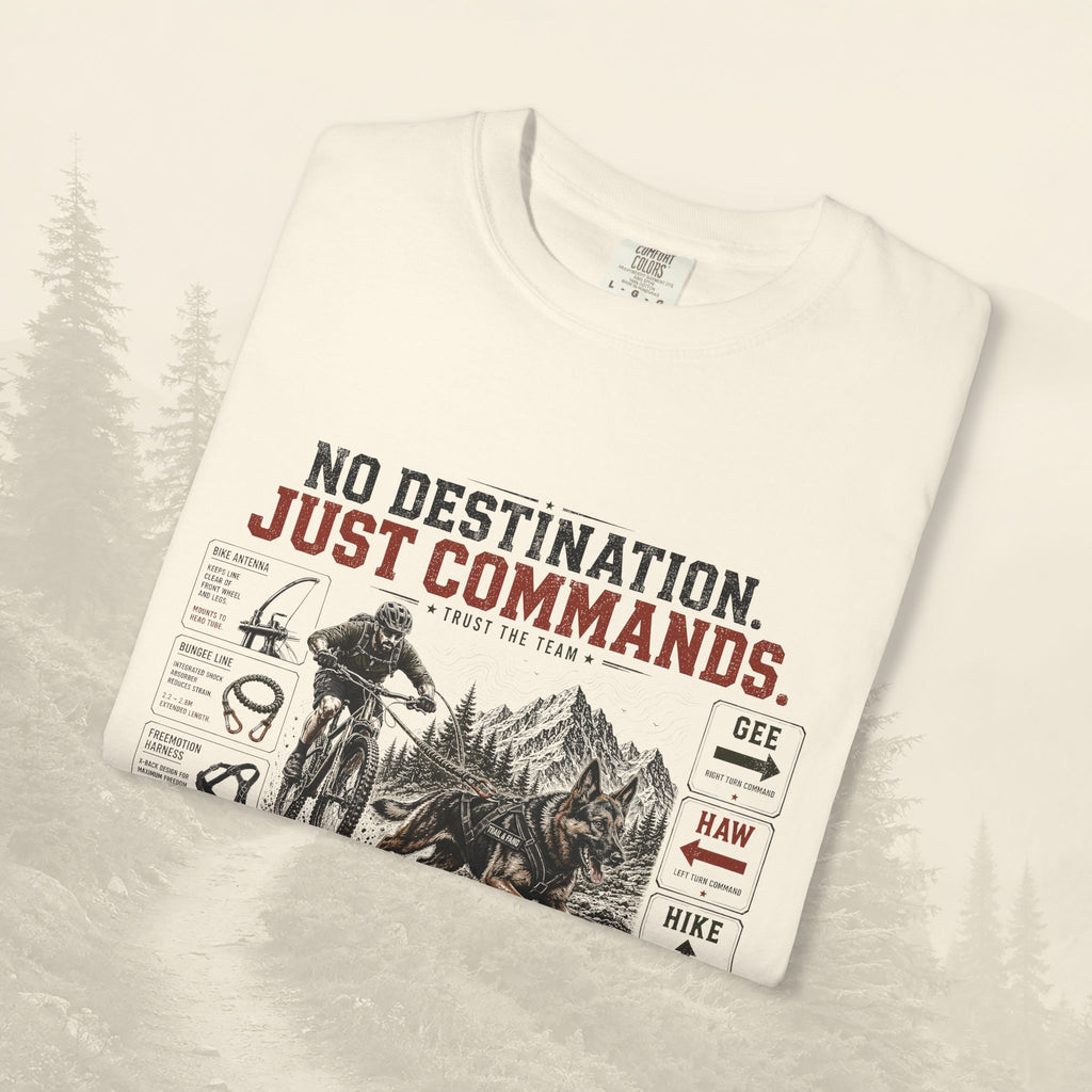 T-shirt « Pas de destination, juste des commandes »