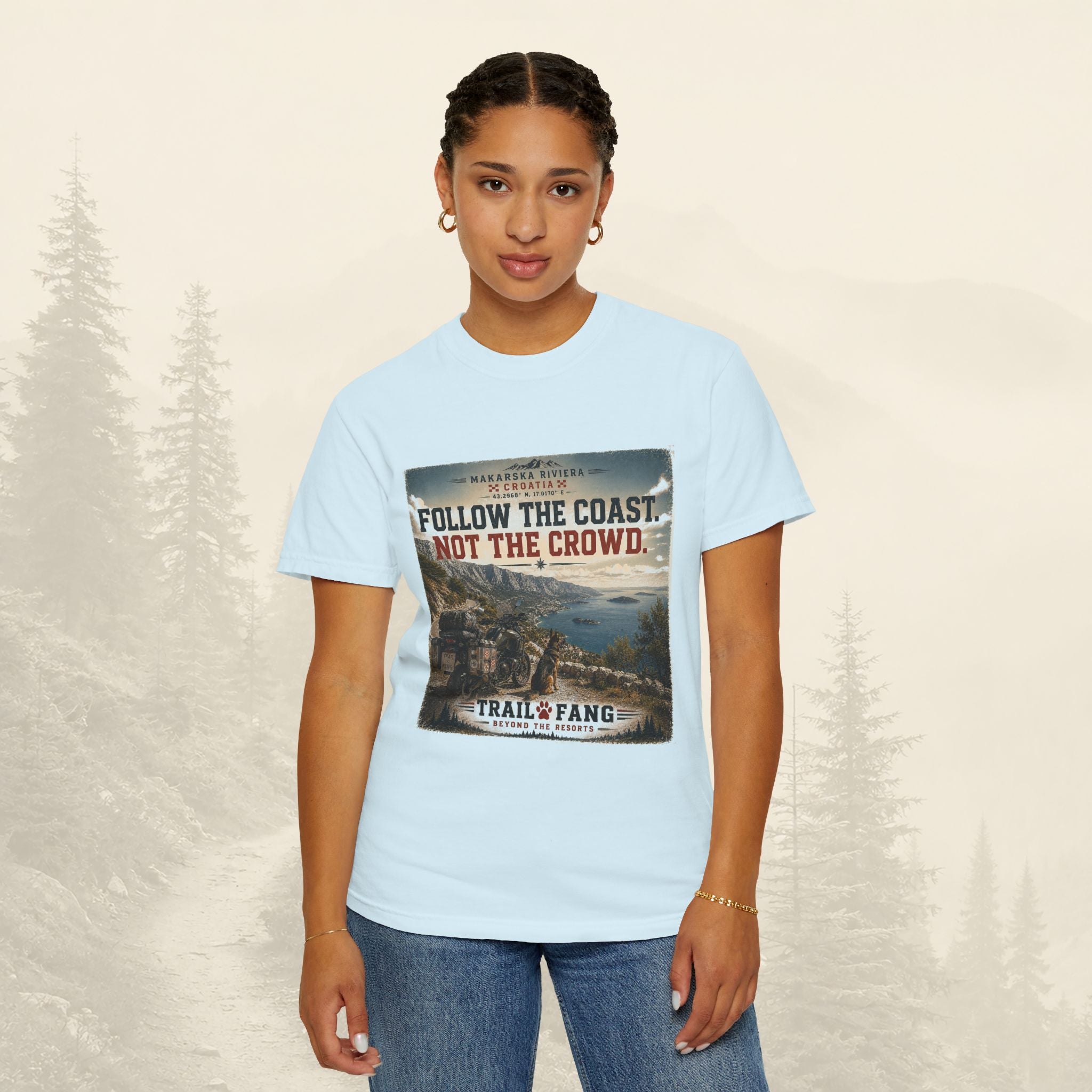 T-shirt "Suivez la côte, pas la foule"