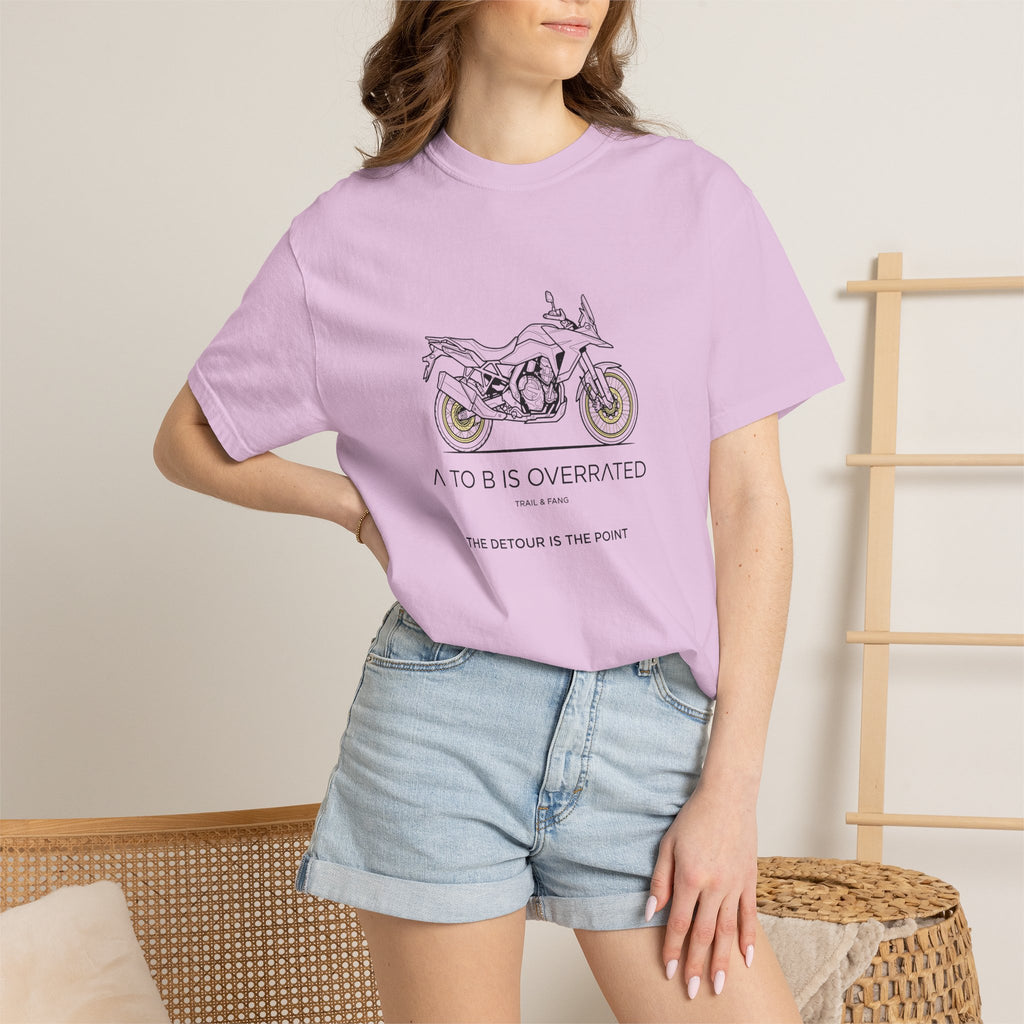 Le détour, c'est le but : T-shirt moto-aventure
