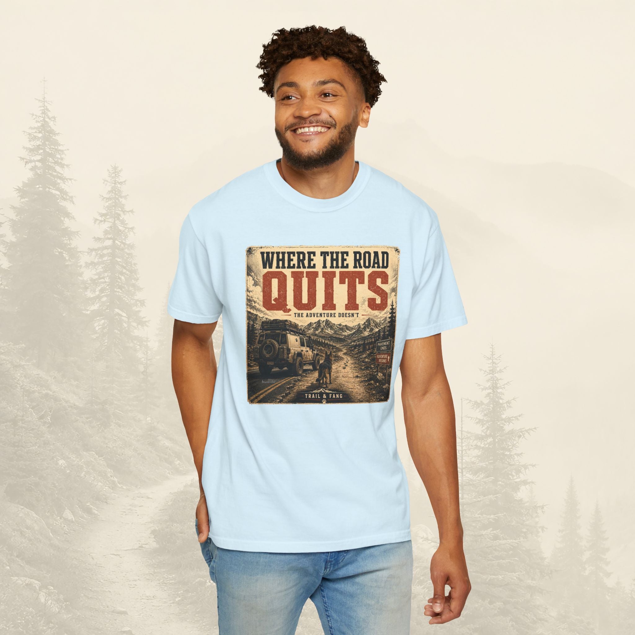 T-shirt Là où la route s'arrête