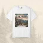 T-shirt "Suivez la côte, pas la foule"