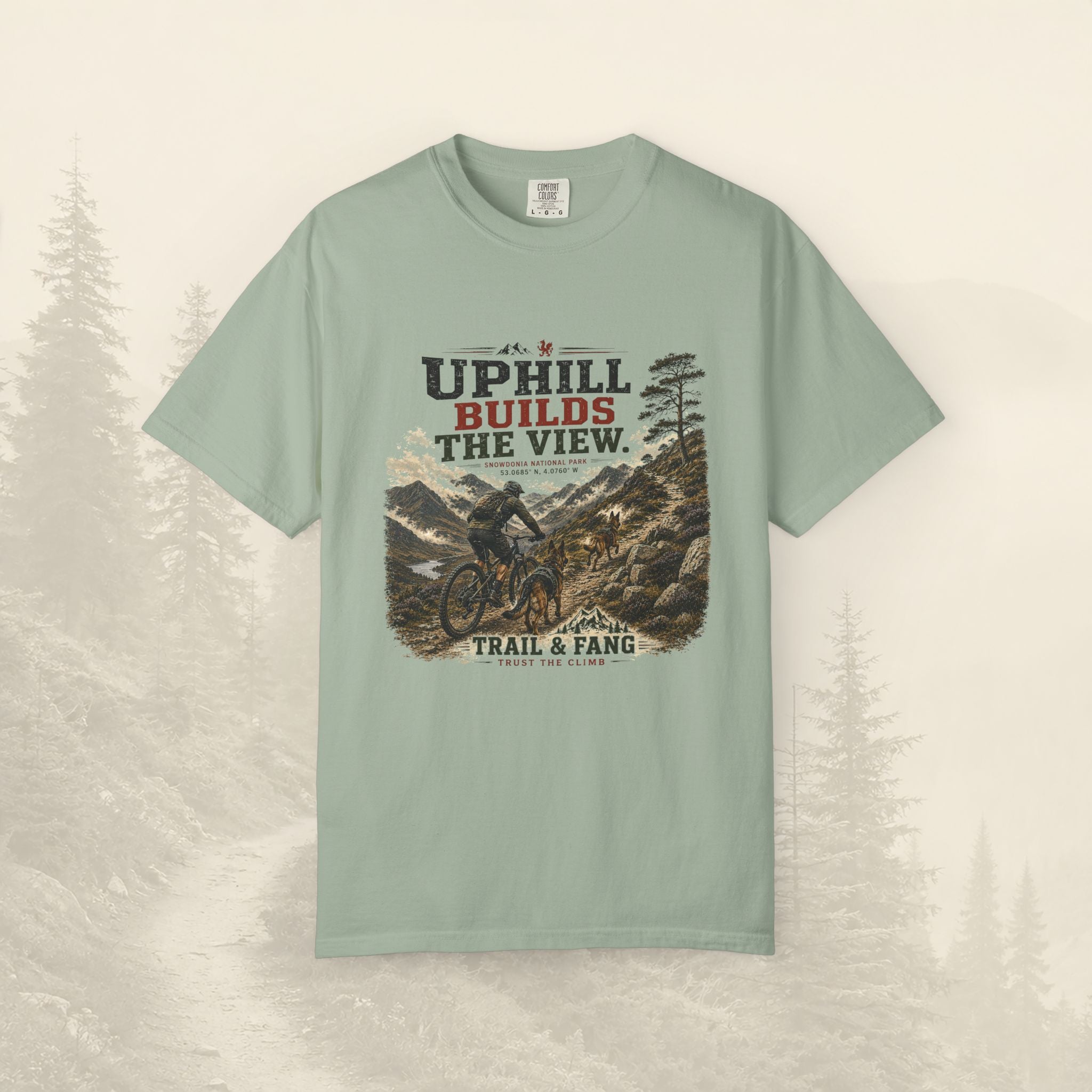 Le t-shirt « À force de monter, on découvre la vue »