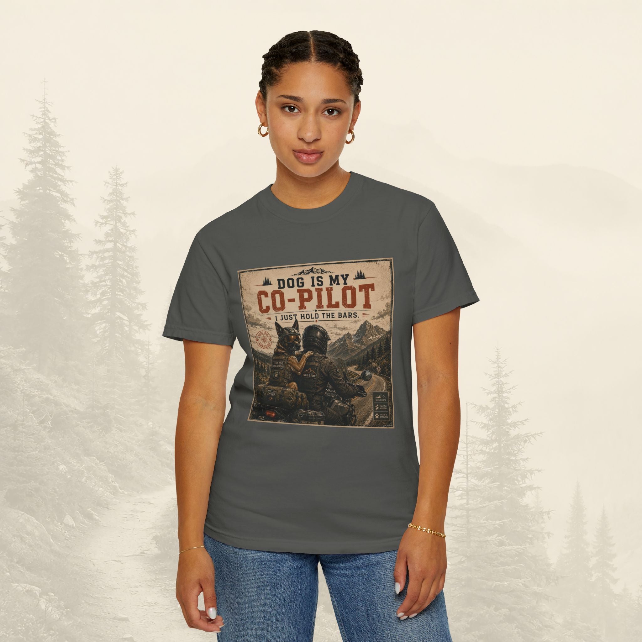 T-shirt « Mon chien est mon copilote »