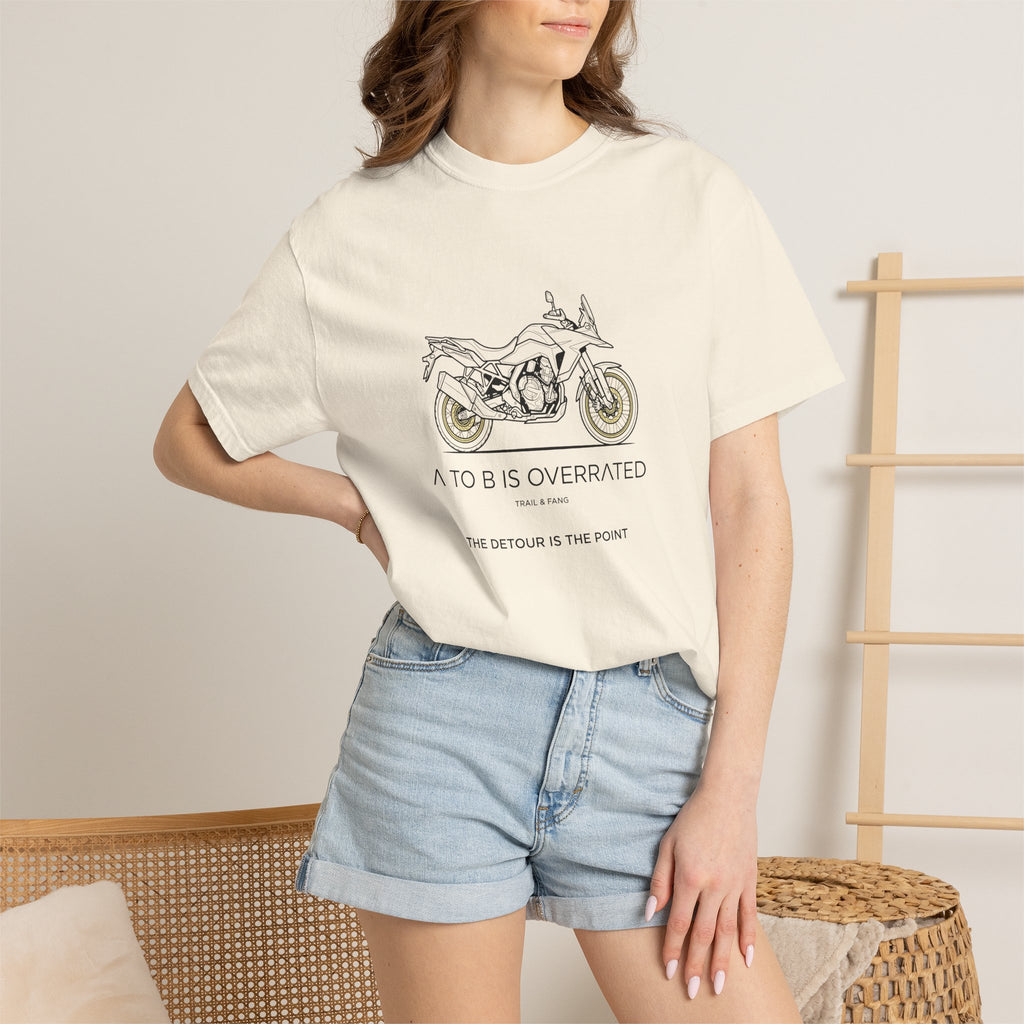 Le détour, c'est le but : T-shirt moto-aventure